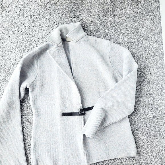 Italian wool blend cardigan by Alpha M. Rebecchi - Picture 3 of 5